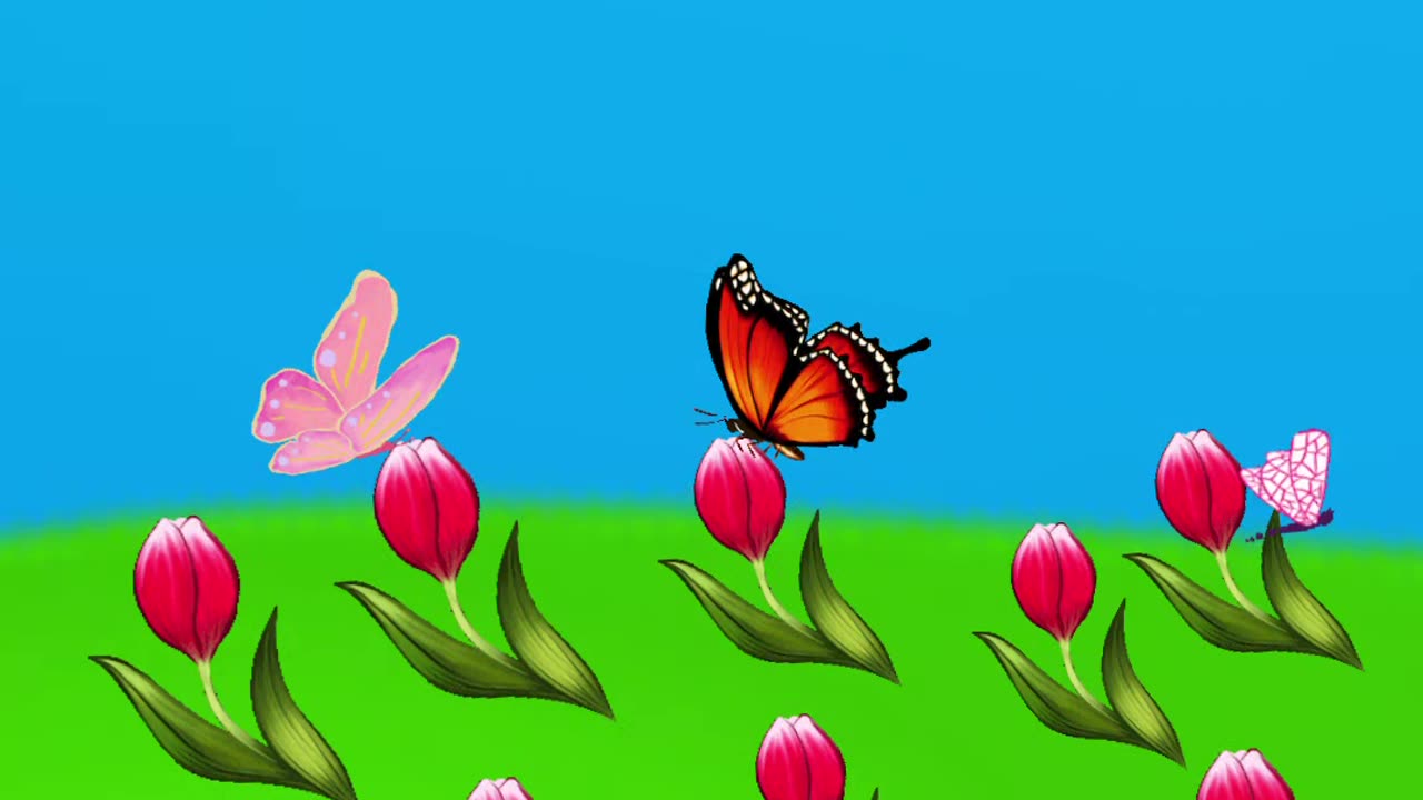 Peaceful emoji garden vibes 🌷🦋☀️