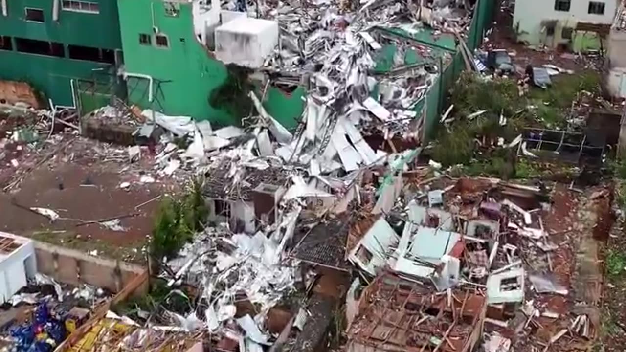 Devastating Damage After a Monster Tornado Struck Rio Bonito do Iguaçu, Paraná, Brazil, 11/07/2025