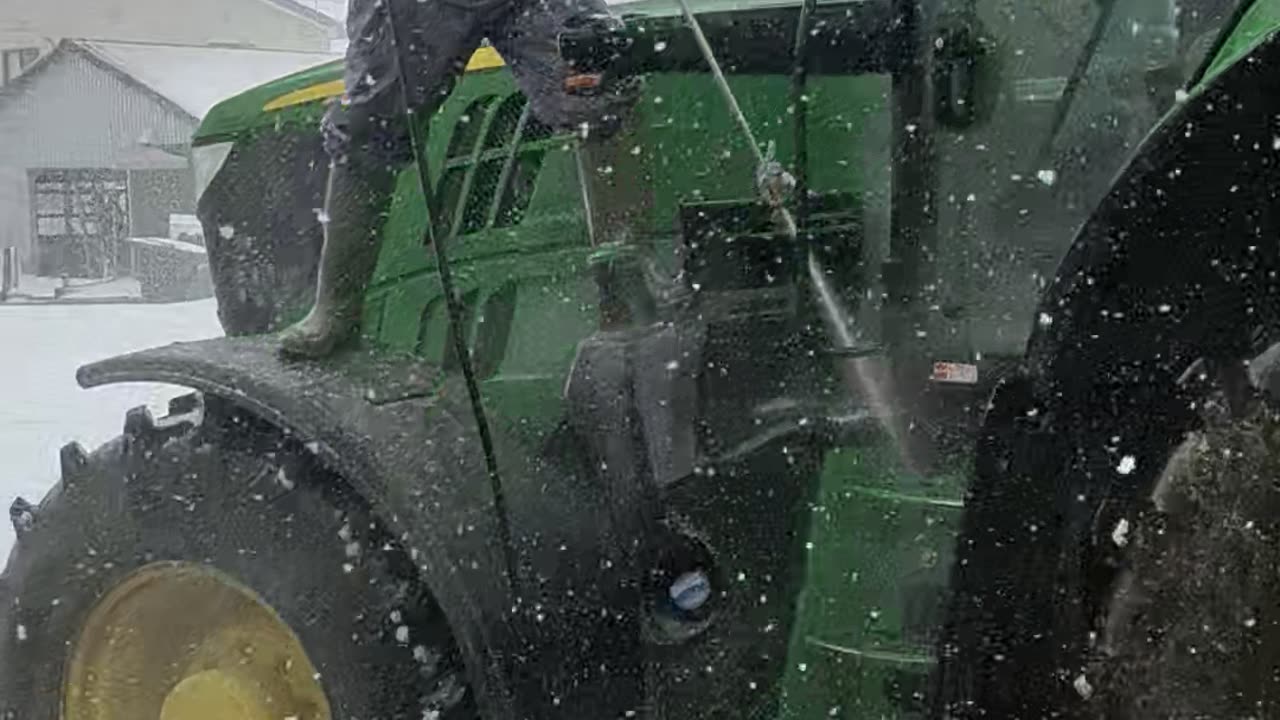 Washing a Car in the Middle of a Snowstorm
