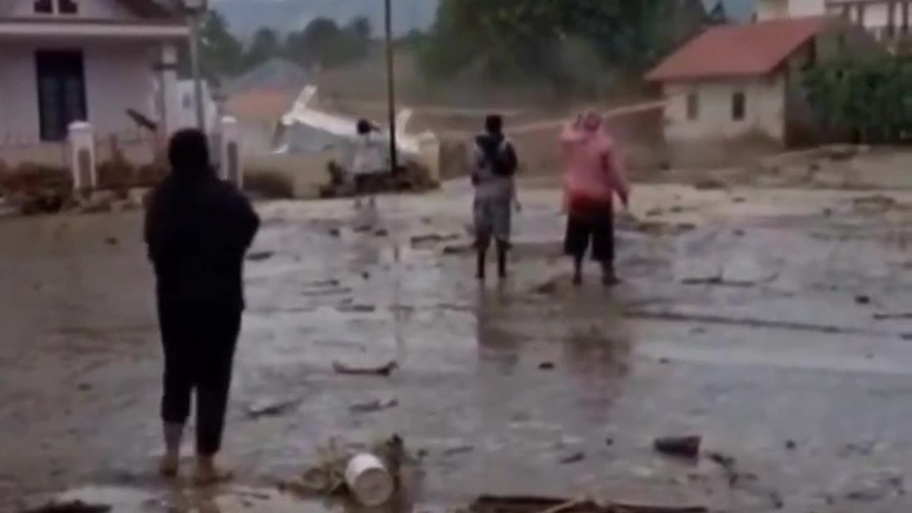 Floods and landslides during monsoon rains in North Sumatra province