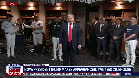 On September 11, Trump was in the Yankees Clubhouse.