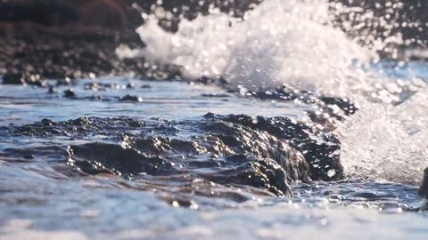 Sea, waves, water