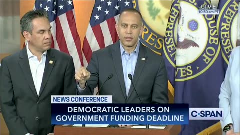 Reporter: "What's the difference between a shutdown and a showdown?" Jeffries: "Next question