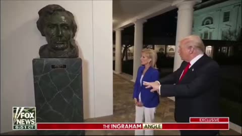 President Trump Shows Laura Ingraham Around The White House