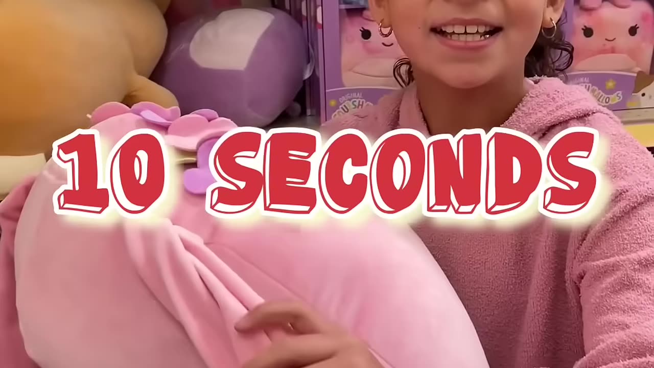 Buying all the Squishmallows you can carry in 10 Seconds‼️#shorts #squishmallows #challenge #fypシ
