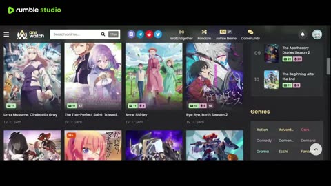 watching Anime