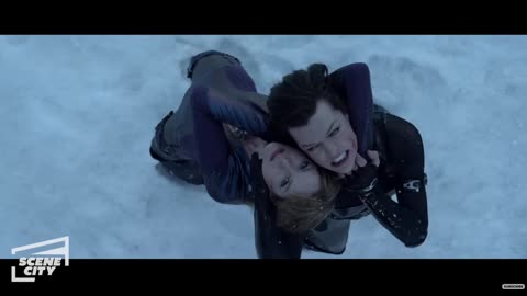 Resident Evil Retribution: Jill vs. Alice Fight Scene