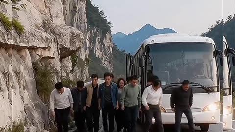 Wow, this cow jumped on top of a passing bus 😨 #shorts #viral