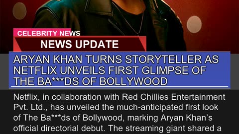 Aryan Khan Turns Storyteller as Netflix Unveils Fi