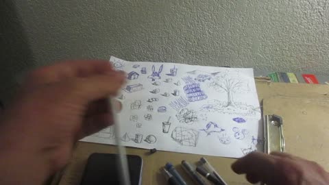 A Drawing Video for Thursday, May 8, 2025. ( Where's My D & D dice? )
