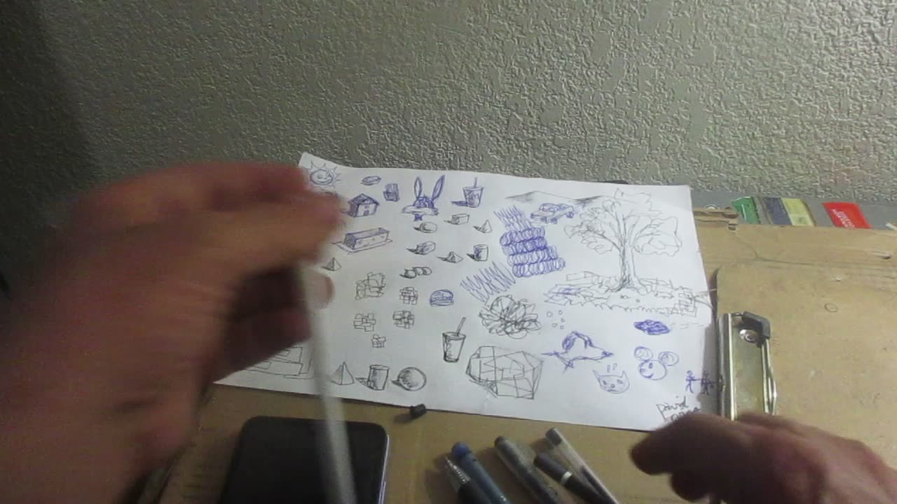 A Drawing Video for Thursday, May 8, 2025. ( Where's My D & D dice? )