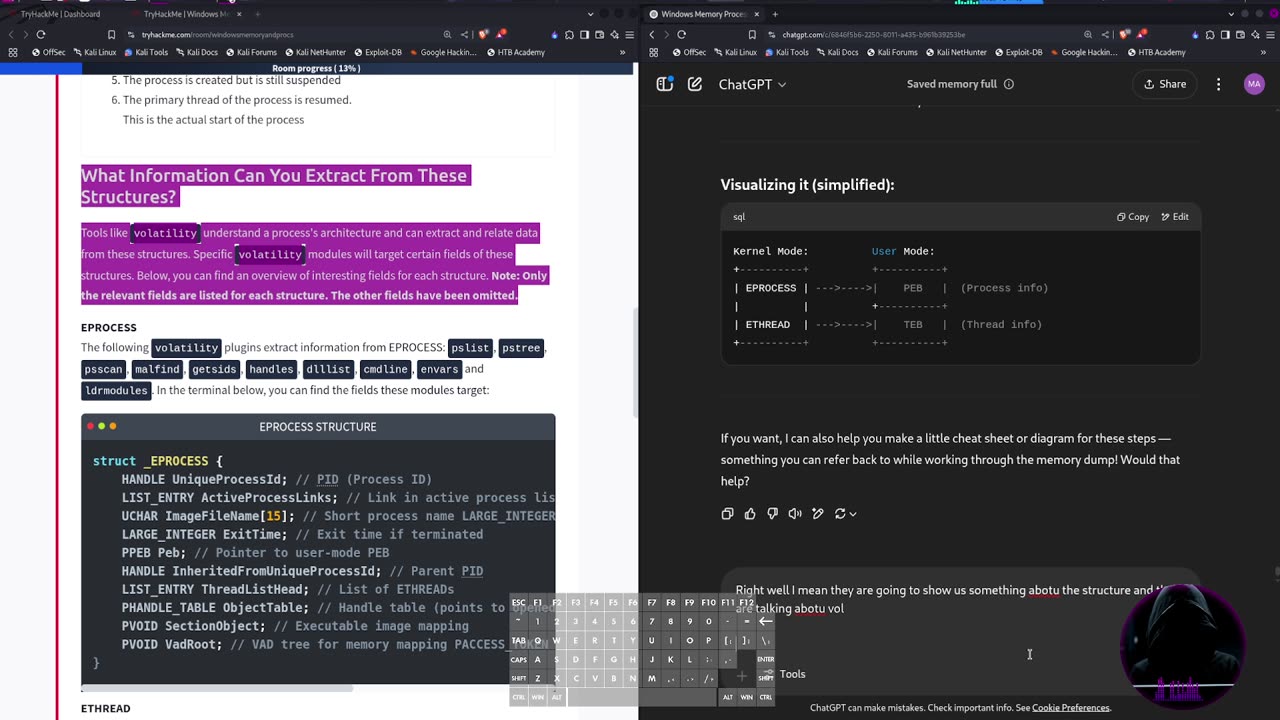 Tryhackme - Windows Memory & Processes