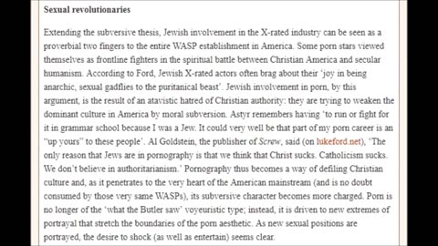 The Jewish Role in the Porn Industry