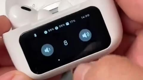 RANVOLT Smart Screen TWS Earbuds | with Touch Display Case