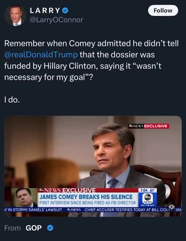 Russiagate - Comey Didn't Tell Trump Hillary Funded The Fake Dossier