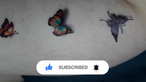 group of butterflies temporary tattoo sticker magic art design