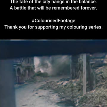 Clash of Titans Famous Cologne Tank Duel 1945 #ColourisedHistory