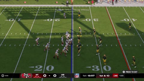 Madden 25 Green Bay Packers Franchise Year 1 Game 11 49ers Vs Packers CPU Vs CPU