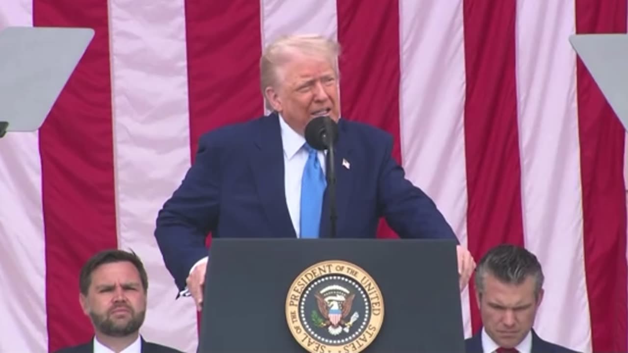 President Trump Slams Biden During Arlington National Cemetery Speech