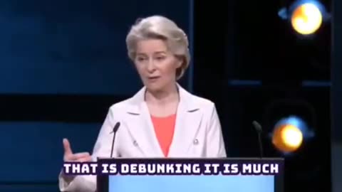 Ursula von der Leyen- “Freedom of speech is a virus, censorship is its vaccine”