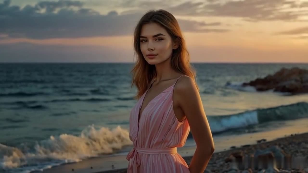 POP MUSIC. Song Floating in Calm.CLIP.