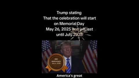 Celebration Starts May 26th 2025 Memorial Day