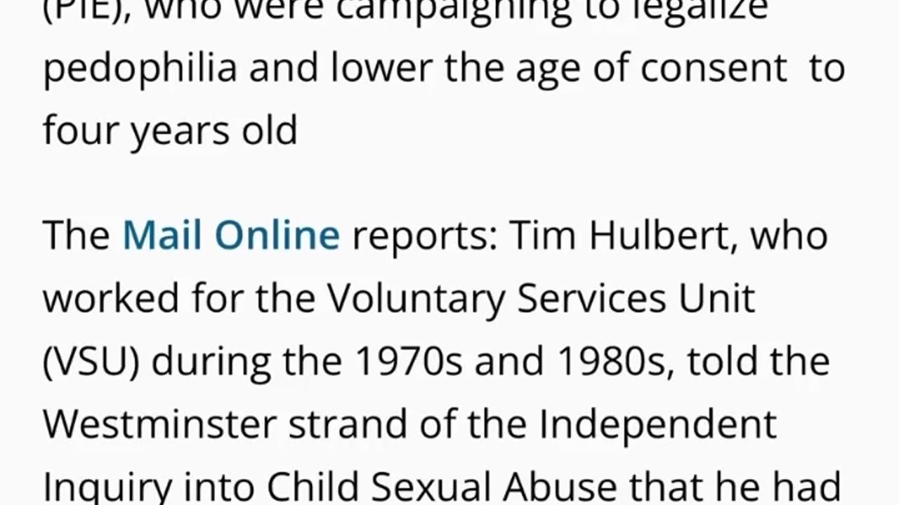 The UK & Canadian Liberal govts are Trying to Normalize Pedophilia With Your Tax Money