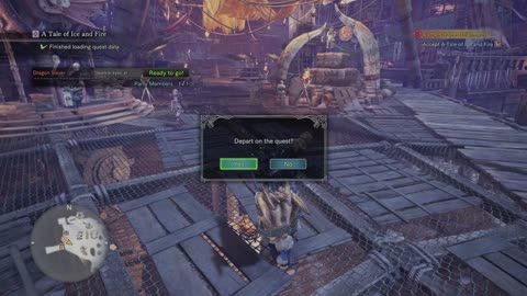 Monster hunter iceborn slaying an elder dragon