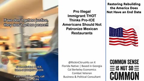 Pro Illegal THOT Activist Harasses Patrons at Phoenix Mexican Restaurant