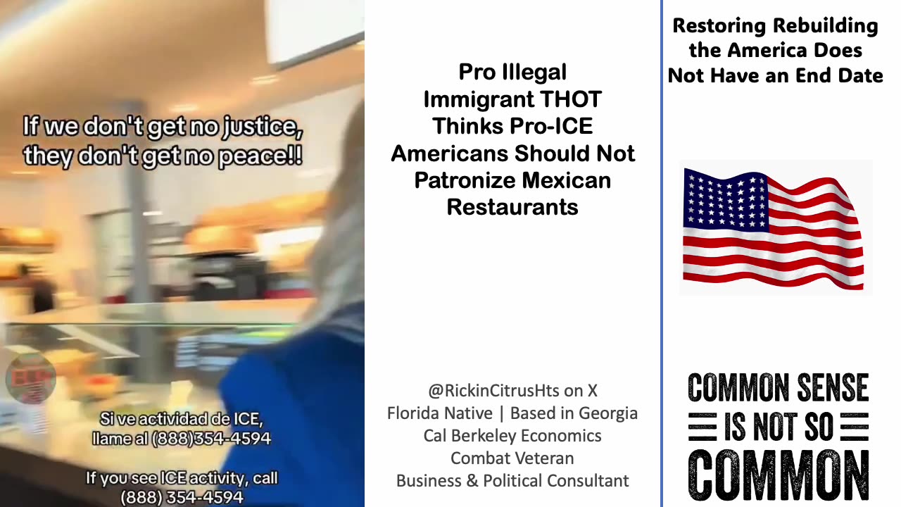 Pro Illegal THOT Activist Harasses Patrons at Phoenix Mexican Restaurant