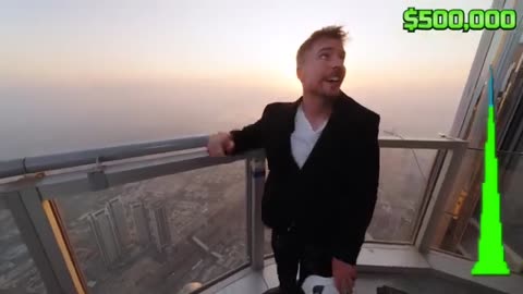 MR BEAST ON THE TOP OF BURJ KHALIFA 😱 _ 2700 FEET _ 160 FLOORS ‎@MrBeast
