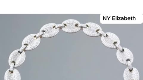 10K GOLD DIAMOND PUFF GUCCI LINK BRACELET