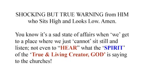 SHOCKING BUT TRUE WARNING!!! WHO'S LISTENNING?