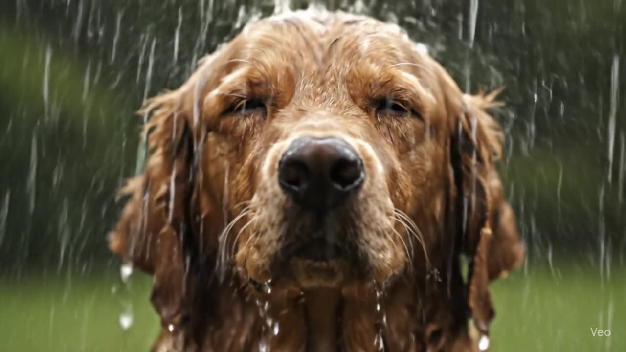 Rain Asmr with dog