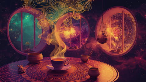 Cosmic Chamomile – Afro Cosmic Chillhop for Deep Focus & Meditation | WACTT Teahouse Lounge