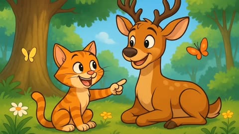The clever cat kids cartoon