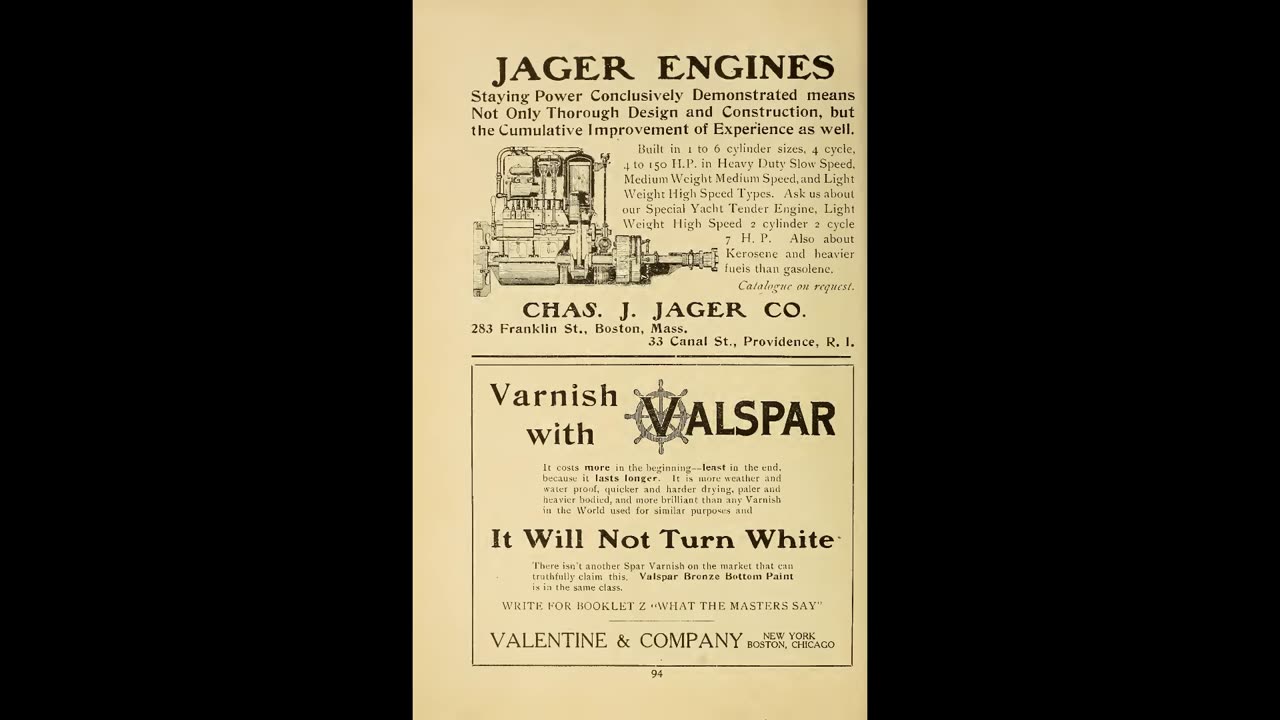 1911 Yachts and Yachting Magazine No Sound, Historical Reference