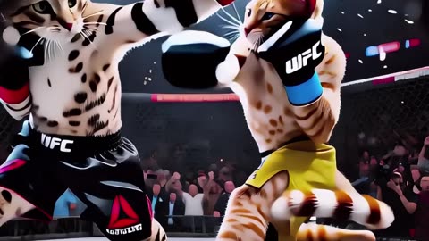 MMA fighter kitty 2 #cat #micio #kitten #CatLovers #CutePets #ViralVideo #FunnyAnimals