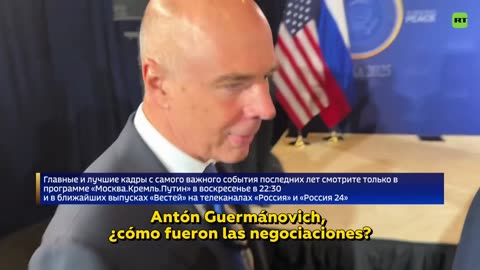 PRIMEROS COMENTARIOS de los miembros de la delegación rusa tras las negociaciones