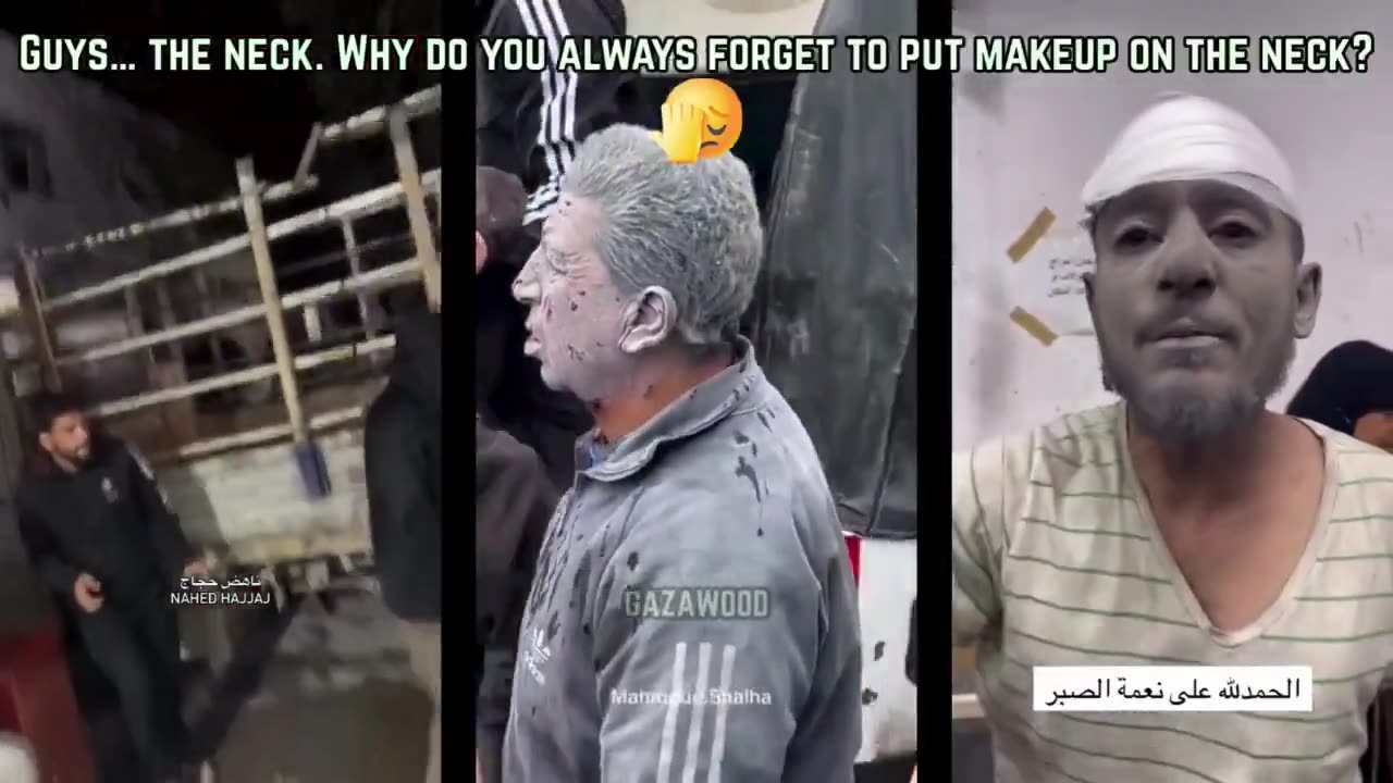 Why do they always forget the neck makeup?