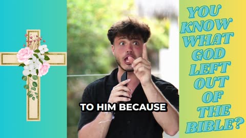 YOU KNOW WHAT GOD LEFT OUT OF THE BIBLE?