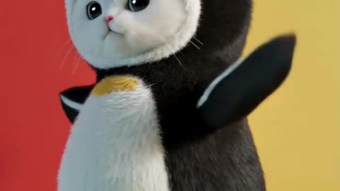 Penguin Cat Dancing #cat #dancingcat #petdance #dancingpets #catdancer #dance #funny #penguin
