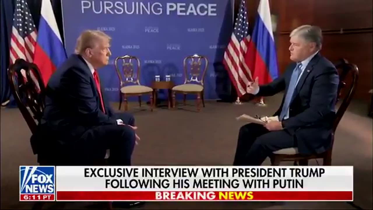 Trump Sits Down With Hannity After Meeting With Putin in Alaska