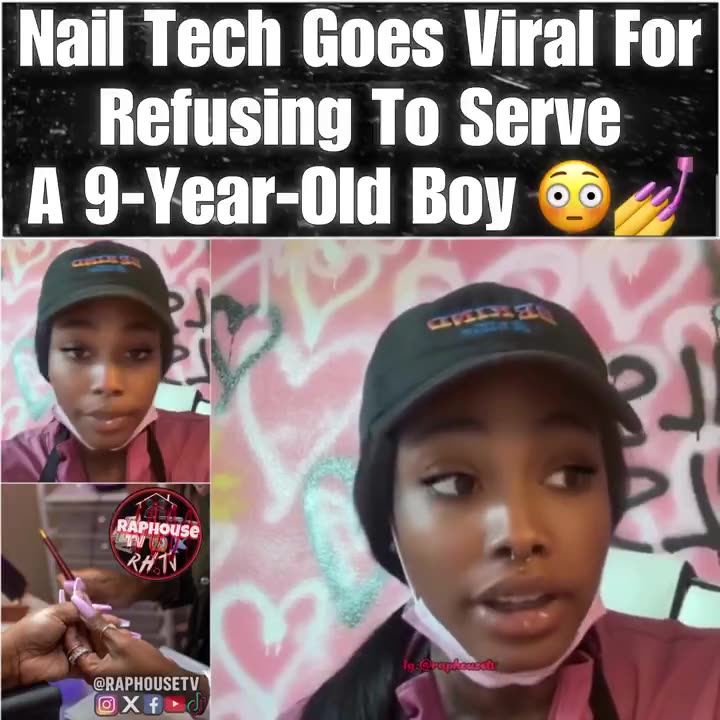 Nail Tech Goes Viral For Refusing To Serve A 9-Year-Old Boy