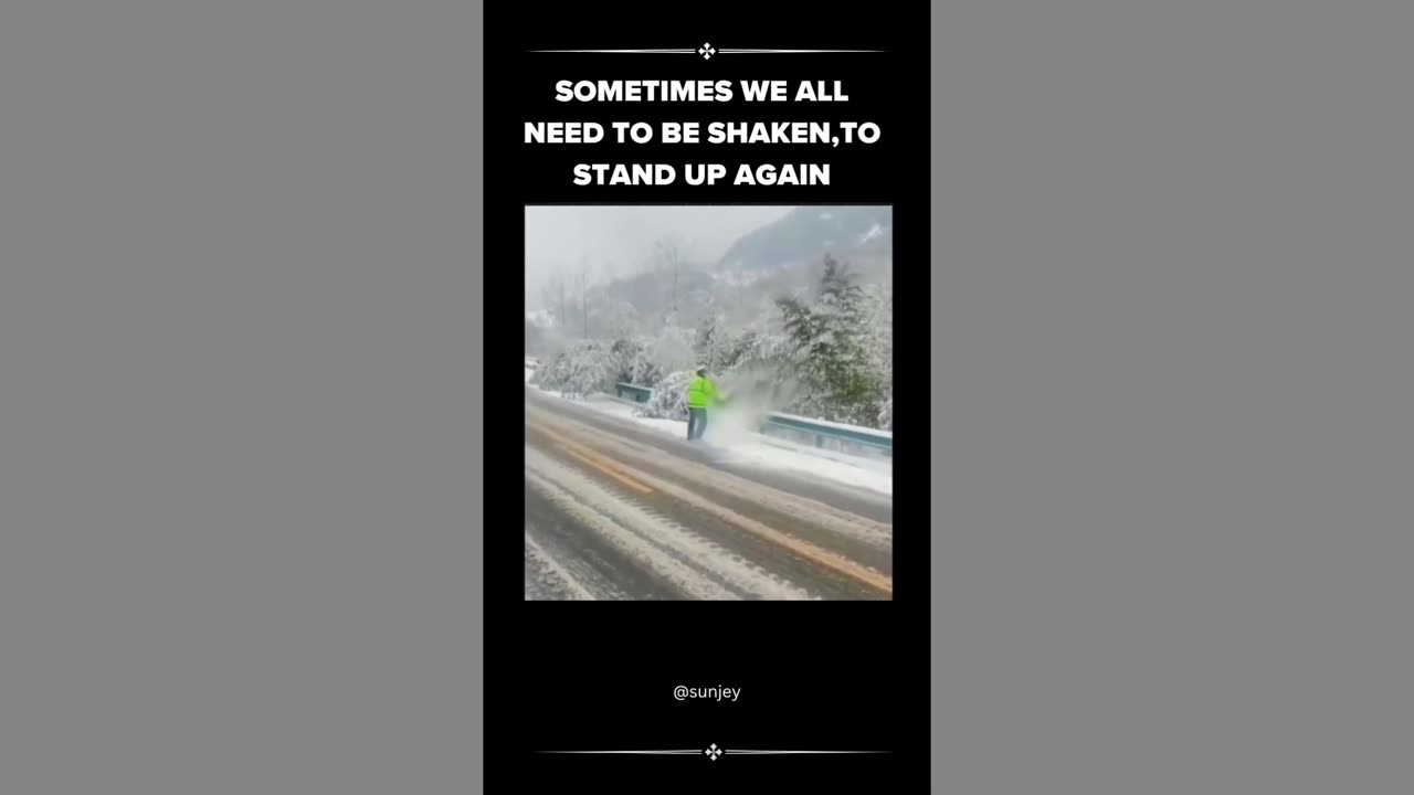 Sometimes we all need to be shaken