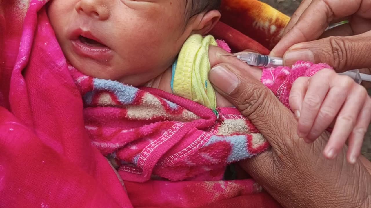 Baby injection crying video vlog