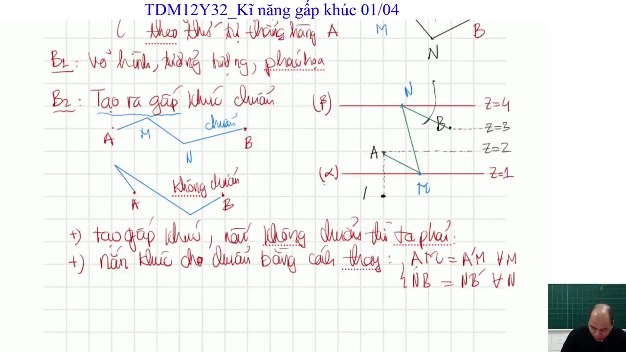 "TDM12Y32. Kĩ năng gấp khúc 01 "
