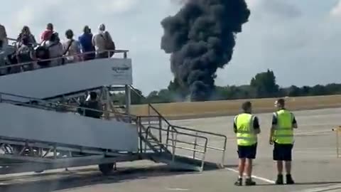 Plane Crashes At London Southend Airport