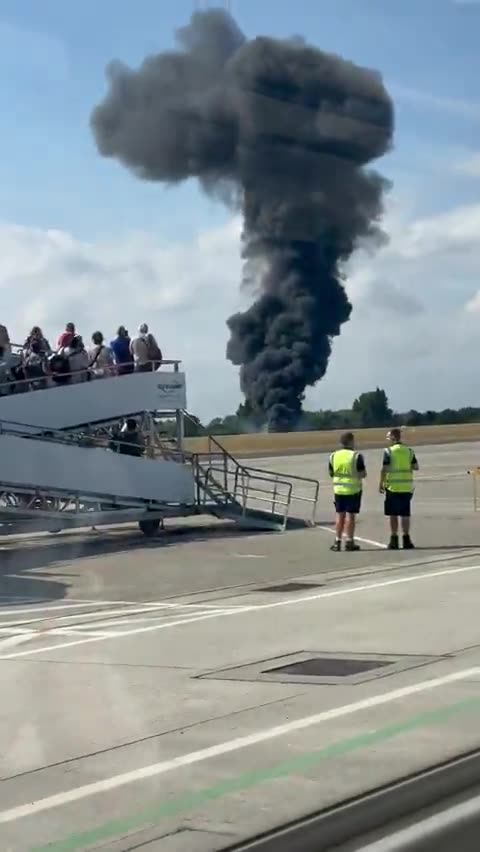 Plane Crashes At London Southend Airport