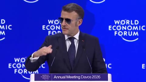 Davos: Macron Lashes Out at 'Bully' Trump in WEF Speech